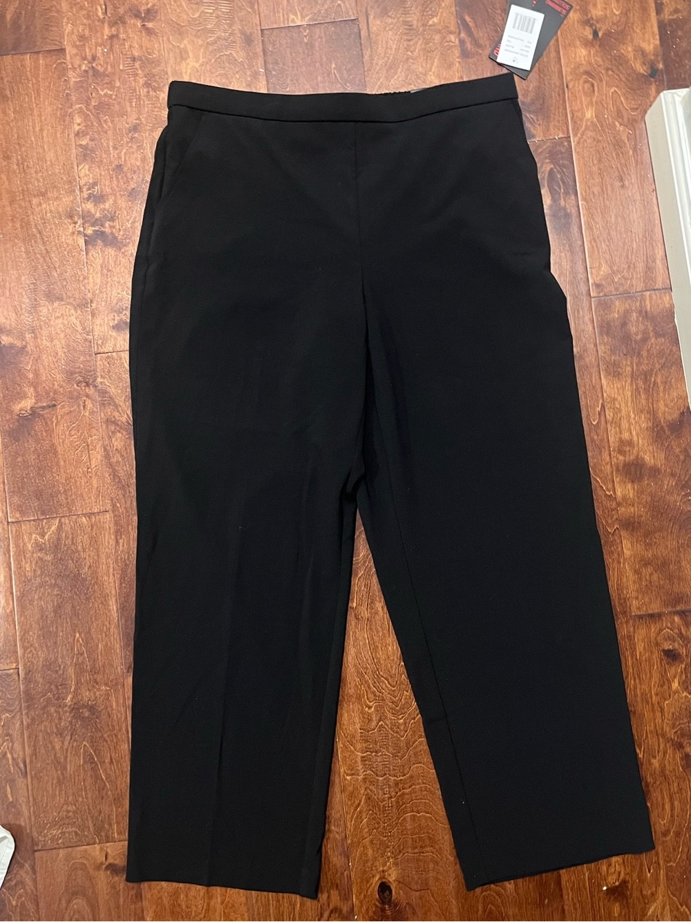 Briggs Black Straight-Leg Pull-On Dress Pants. C25